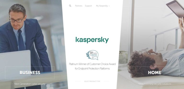 Kaspersky Homepage