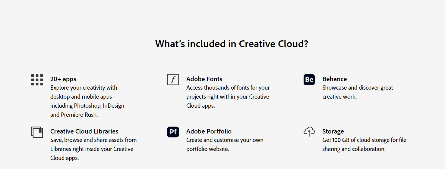 Adobe Creative cloud content