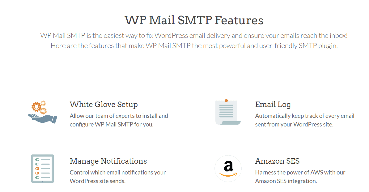 Features of WP Mail SMTP