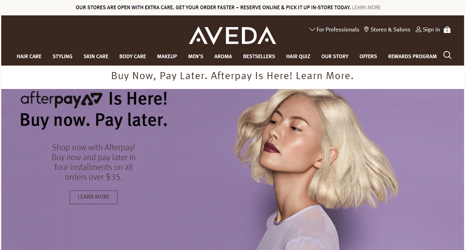 Aveda-afterpay