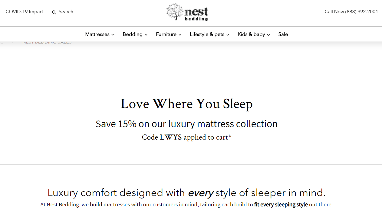 Nest Bedding Mattress Sale