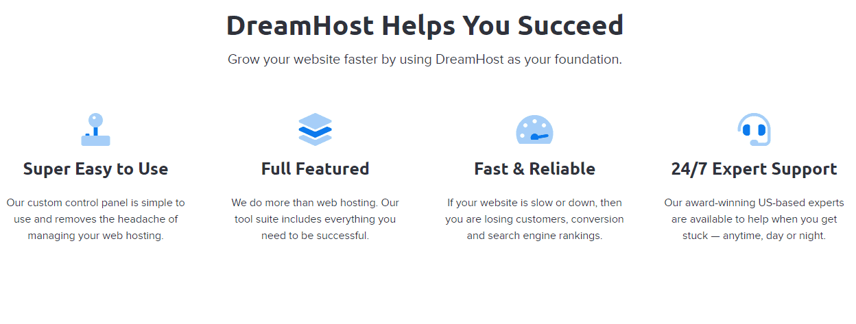 DreamHost helps in succeed