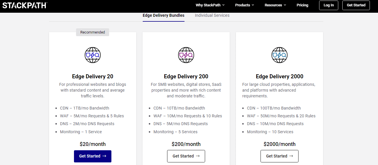 Edge delivery bundle on stackpath black friday