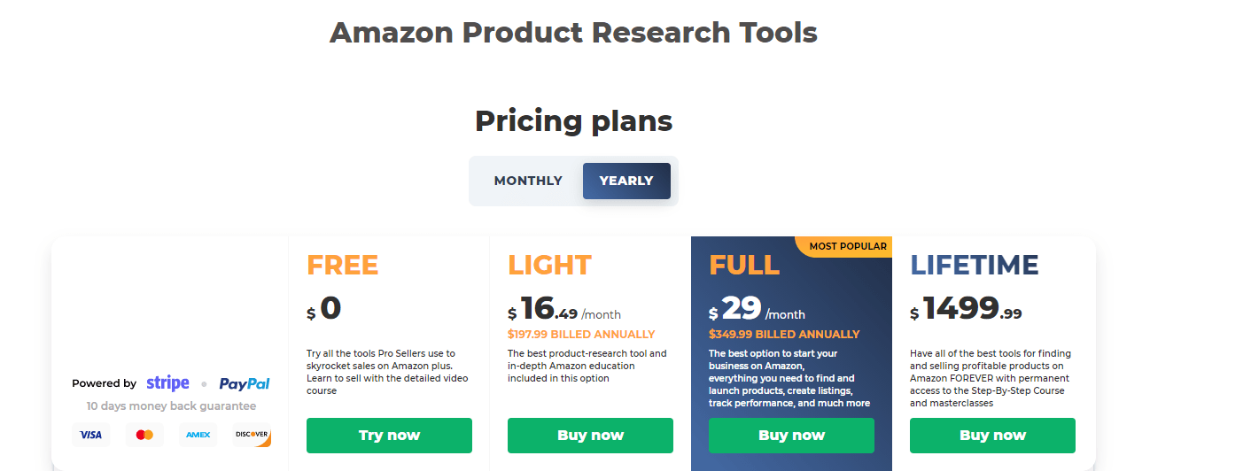 AMZScout pricing