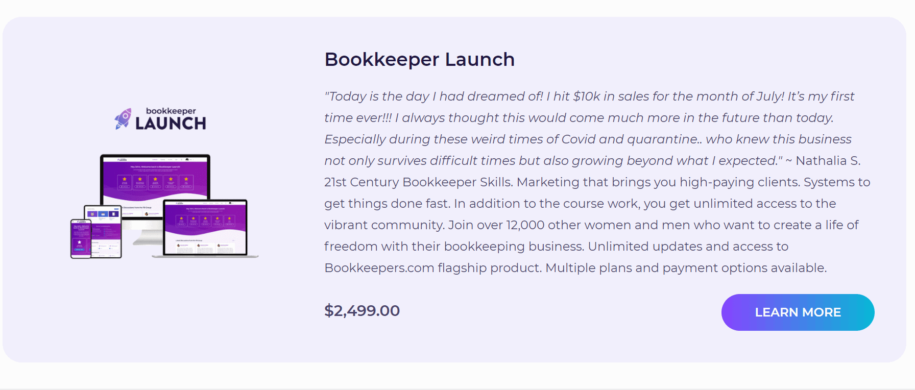 bookkeeper launch review