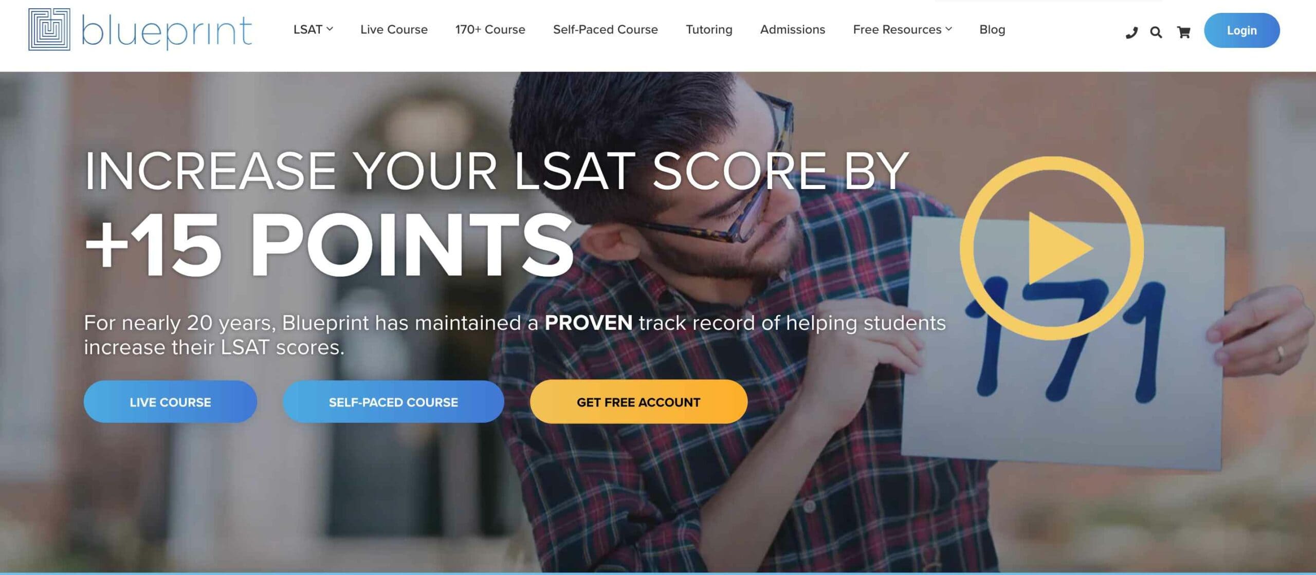 Go to the official website of Blueprint LSAT
