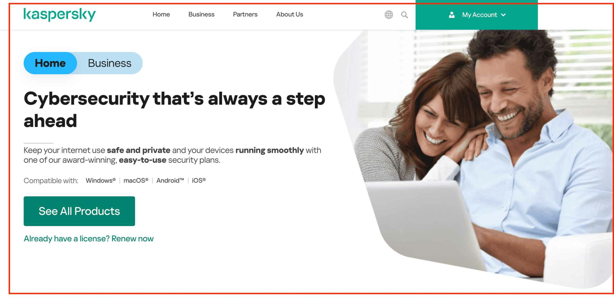 Go To The Official Website Of Kaspersky